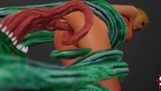Amazing redhead slut fucks a monster with many cocks to cum hard - porn video