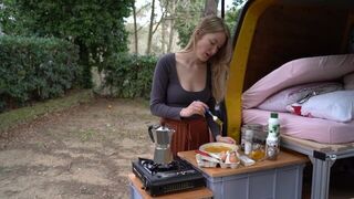 Lonely Girl Outdoor Camping ASMR - porn video