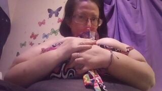 Strawberry ice cream cone sucking in tits - porn video