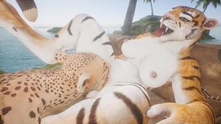 Lesbian Furry Threesome - porn video